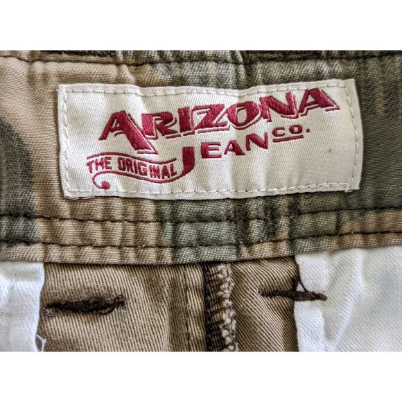 Arizona Jeans Camo Cargo Pocket Shorts Y2K Style Mens Size 32 Buttons Zipper - Picture 5 of 5